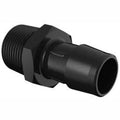 3/4-14 NPT to 3/4 Barbed Adapter, Glass Filled Black Nylon E45727