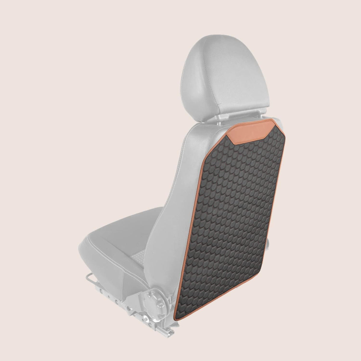 Black Brown Tan Car Seat Kick Mat Pack of 2 T539