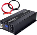 3000w Pure Sine Wave Power Inverter 12v DC to AC 110v 120v with 2 US Socket Hardwire Terminal LCD Display T8979