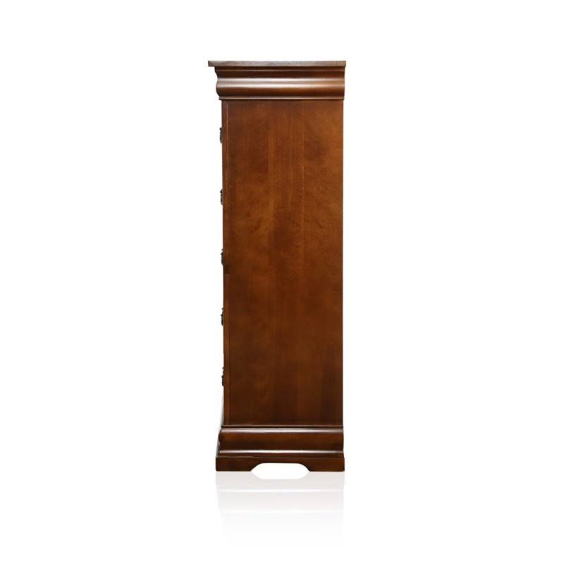5 Drawer Chest in Brown Cherry T753