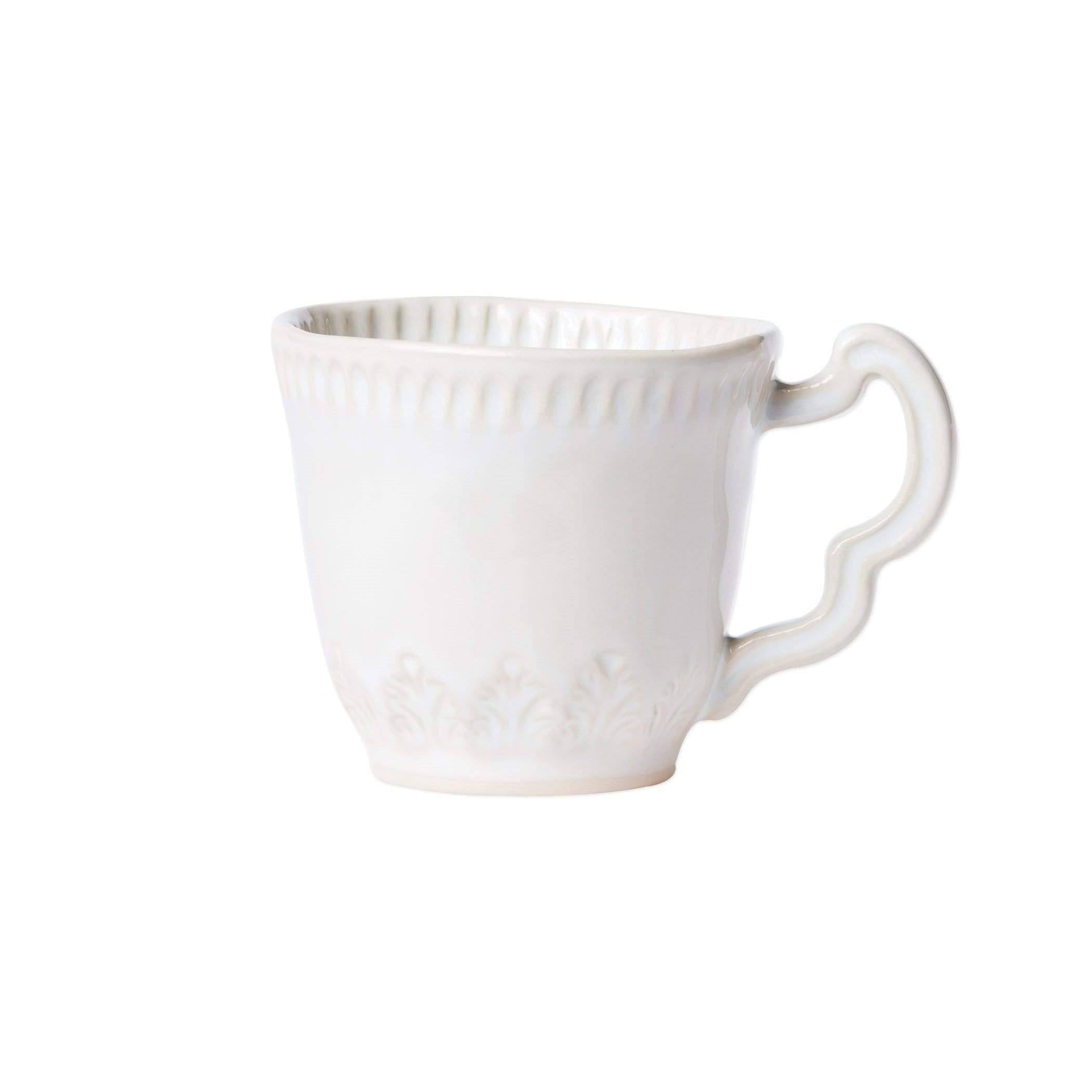 White Stone Leaf Mug W593