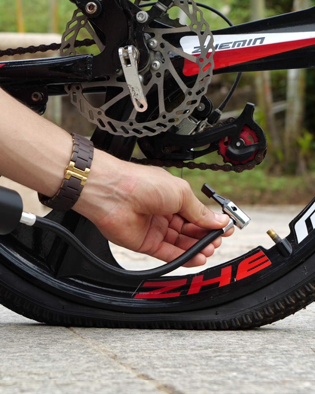 Portable Air Compressor Tire Inflator with 2000mAh Battery T971