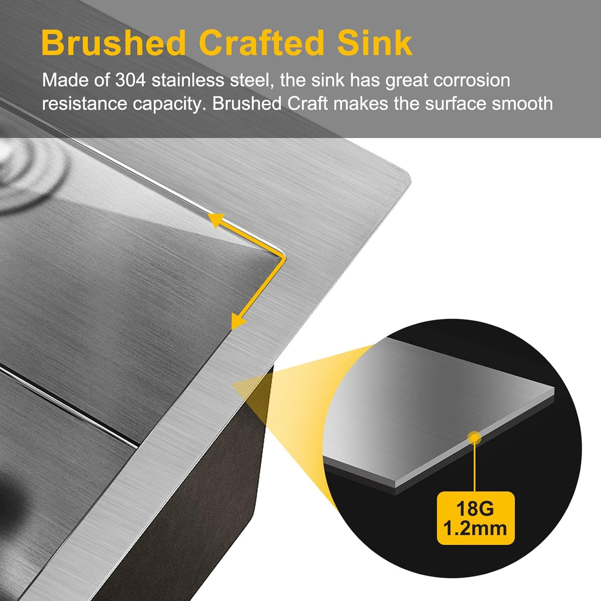 24-Inch Laundry Cabinet with Sink Grey Cabinet with Drawer Stainless Steel Sink Faucet Combo C73880