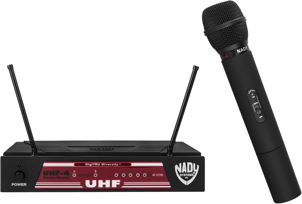 UHF-4 Wireless Headset and Lapel Microphone System with True Diversity, 2 Microphone Bundle F192