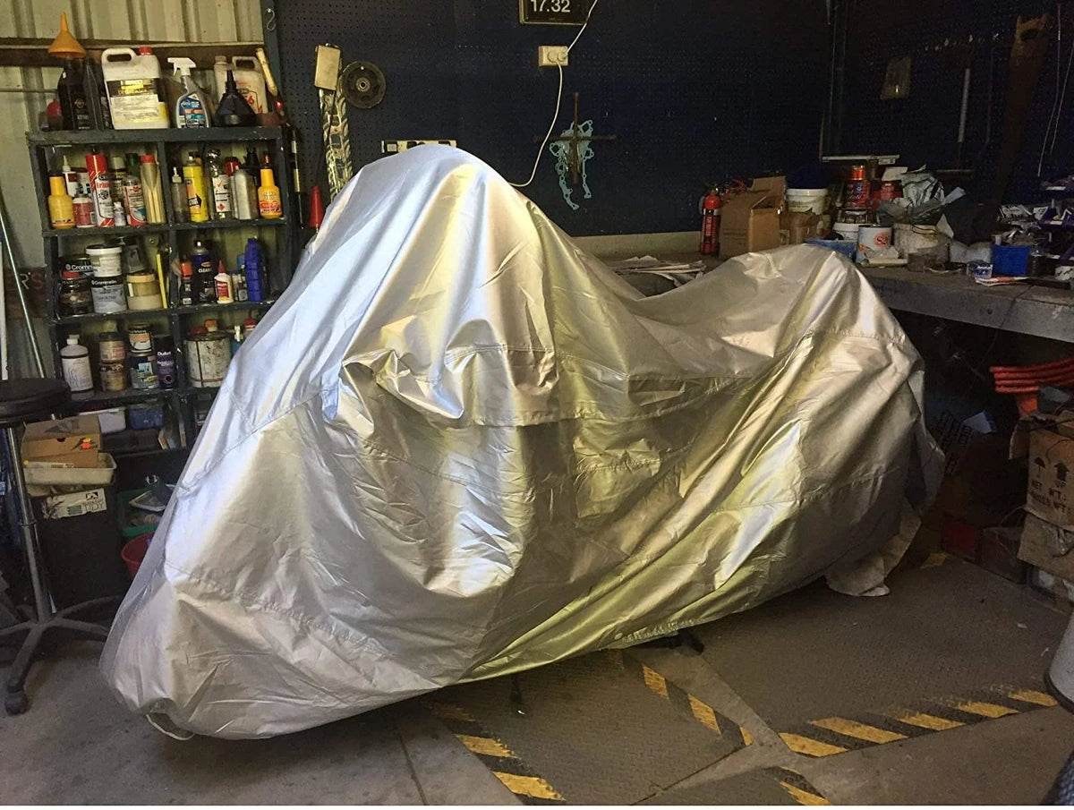 Motorcycle Cover with Reinforced Securing Straps and Storage Bag G972
