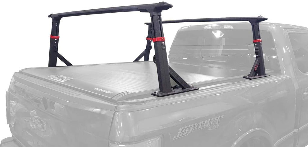 Universal Adjustable-Height Aluminum Truck Bed Rack with Side Rails Z61554