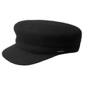 Black Wool Fiddler Cap U491698