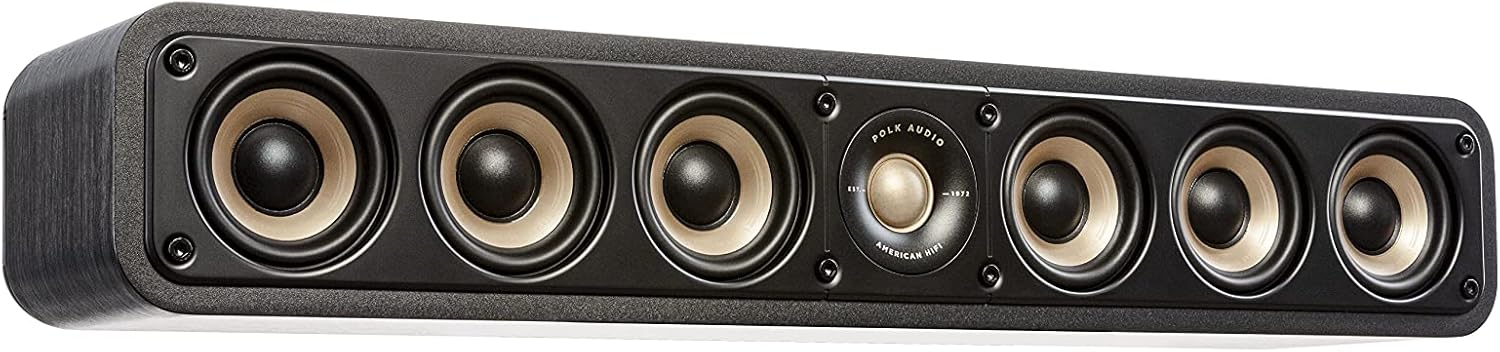 Slim Center Channel Speaker with 1" Tweeter and 6 3" Woofers M186