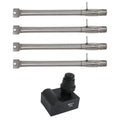 4 BBQ Gas Grill Tube Burner & 1 4-Outlet Spark Generator Ignitor Replacement Parts I45764