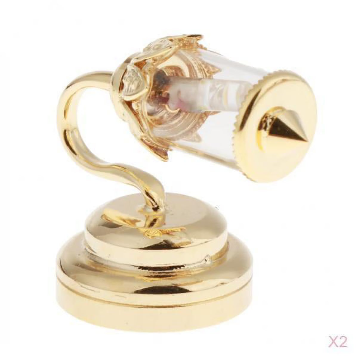 Golden Miniature Led Wall Sconces for Dollhouse F574624