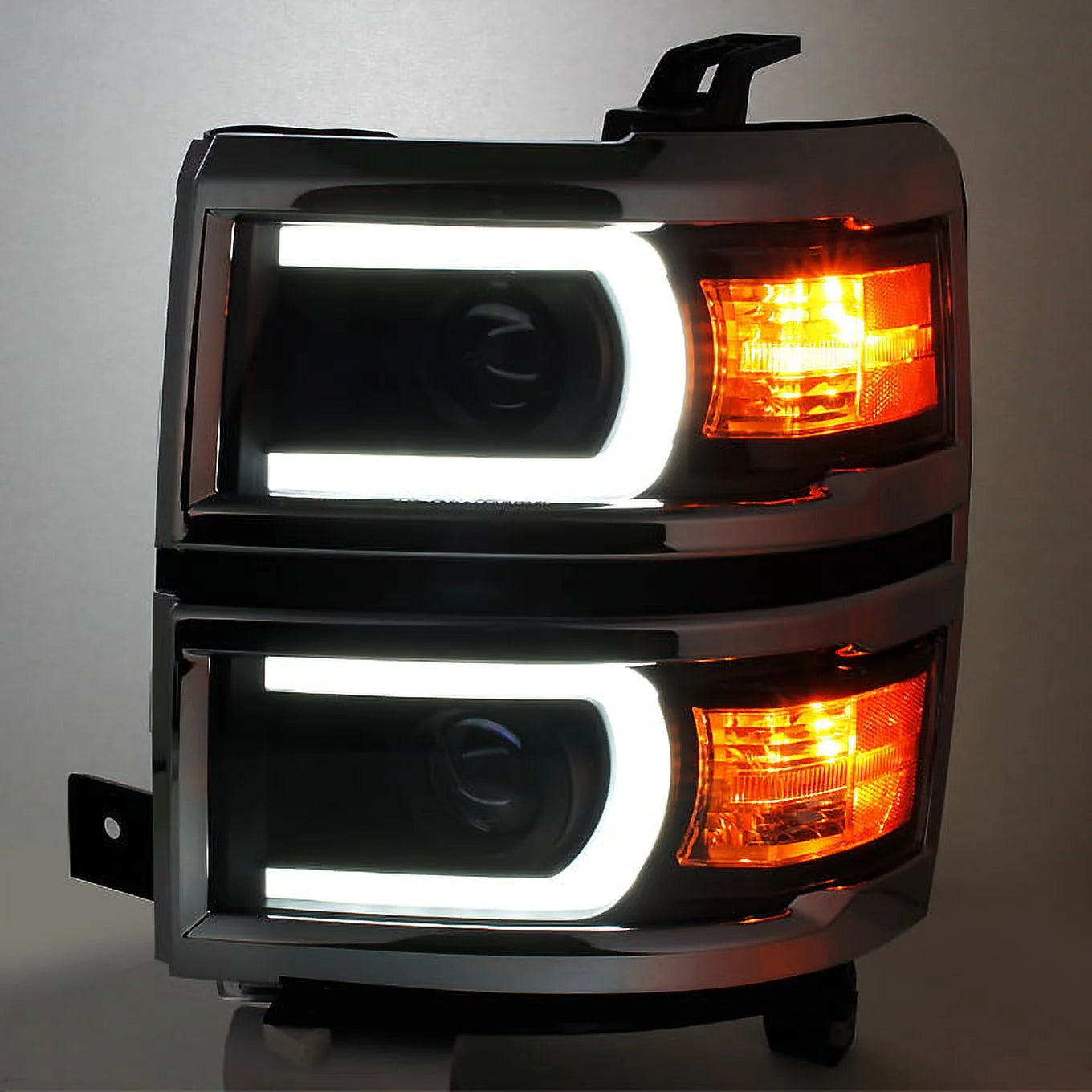 Black LED DRL Projector Headlights G580667