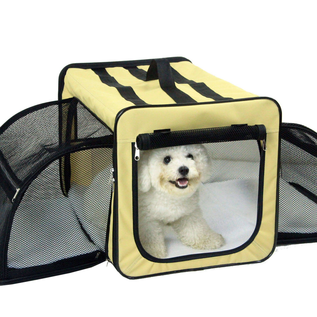 Pink Small Folding Wire Pet Dog Crate O4421