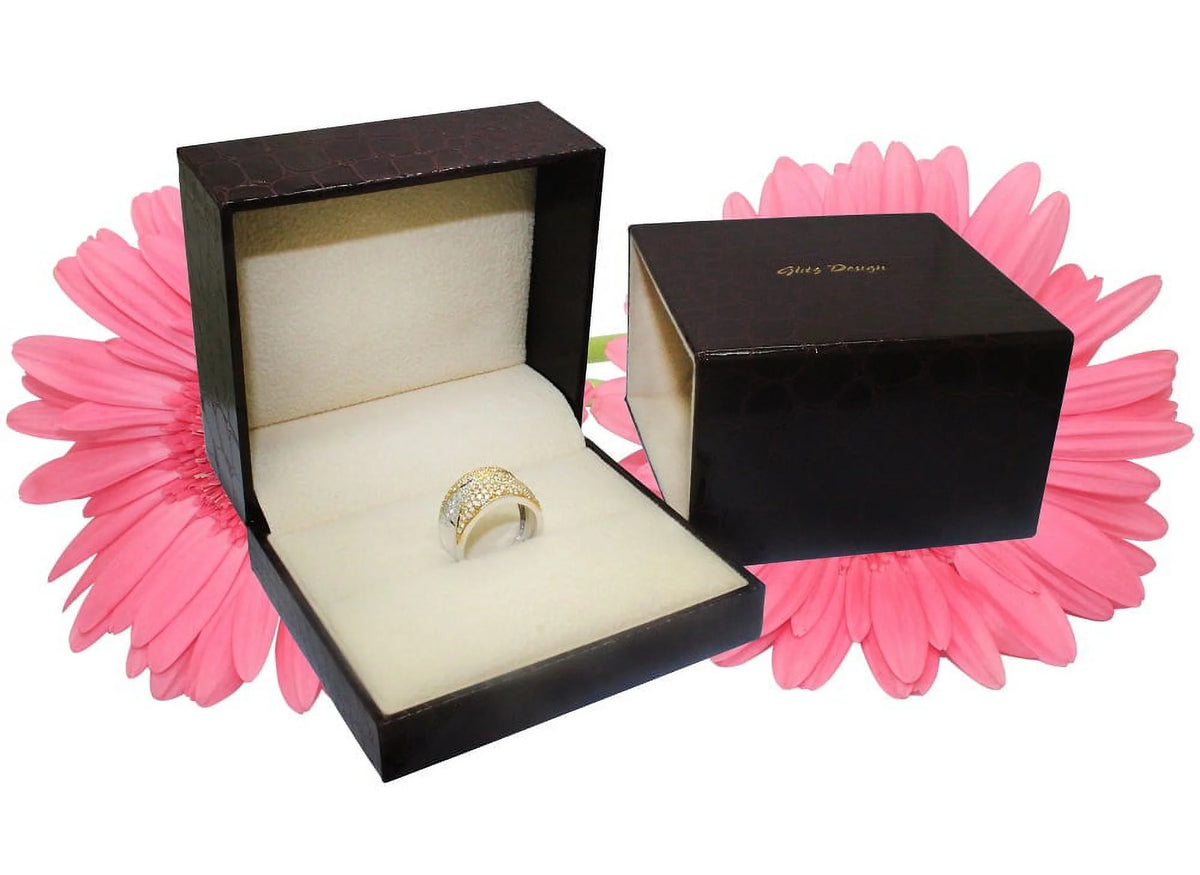 Pear Cut Solitaire Diamond Ring 18K Gold 1.00 Carat U799