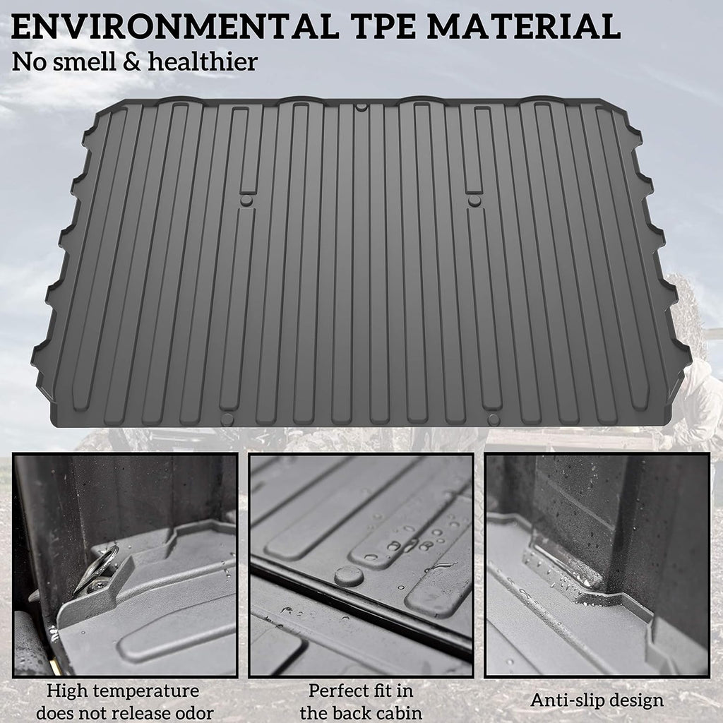 Rubber Bed Mat Liner for Polaris Ranger XP 1000 Crew D9786