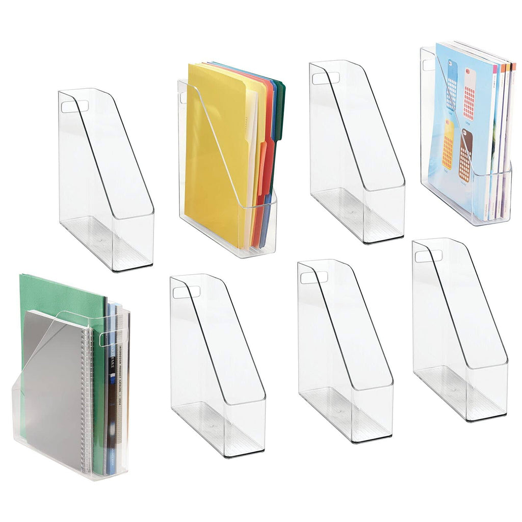 Plastic File Folder Bin Storage Organizer with Handle Y993697