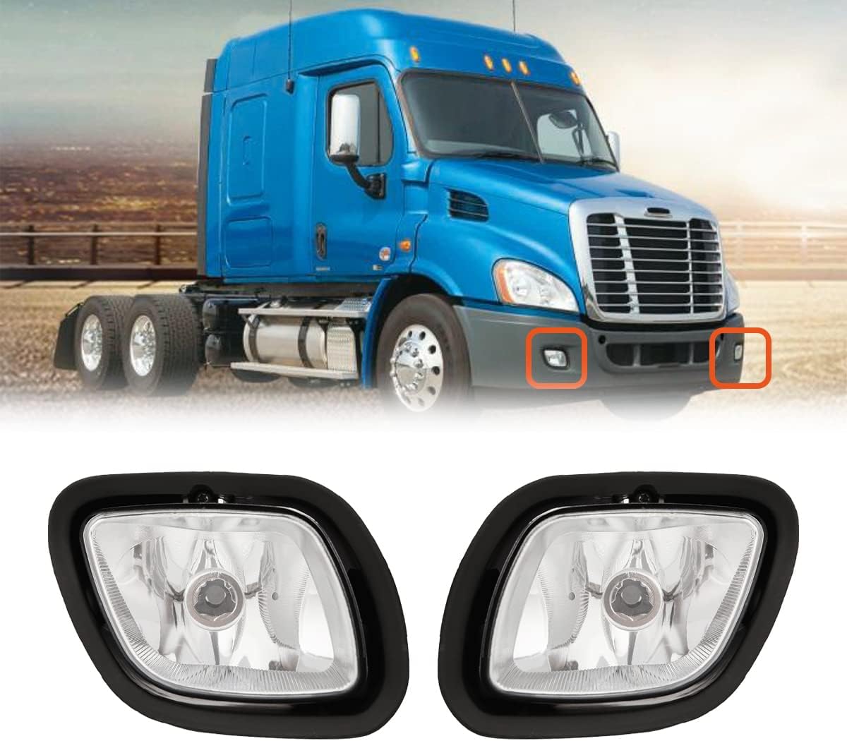 Front Fog Light Lamp Assembly Pair X720397