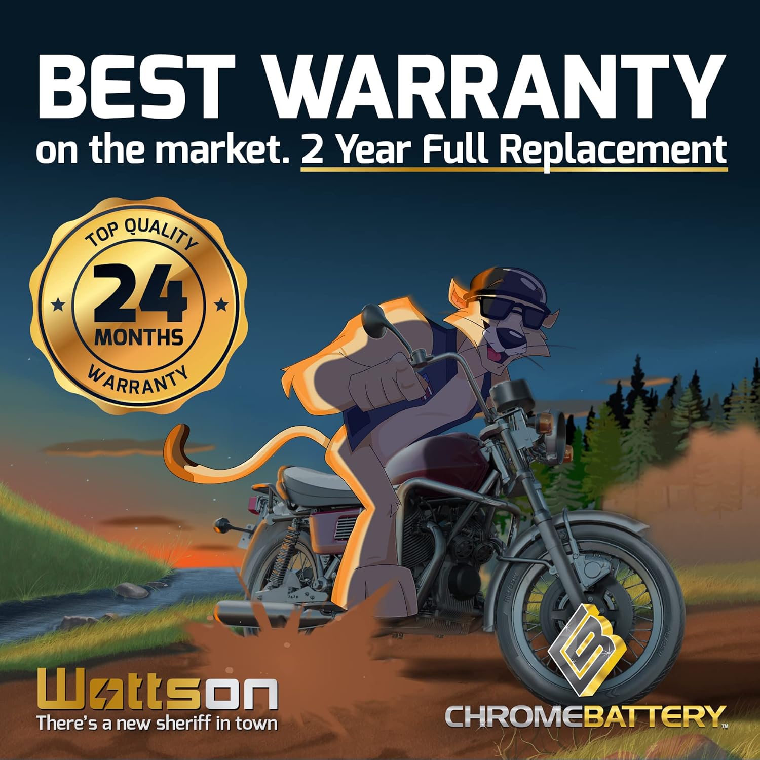 Rechargeable Power Sports Battery, 240 CCA, Pack of 2 O36022