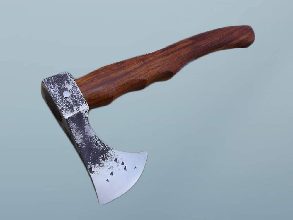 Carbon Steel Voyager Axe with Rose Wood Scale Q20547