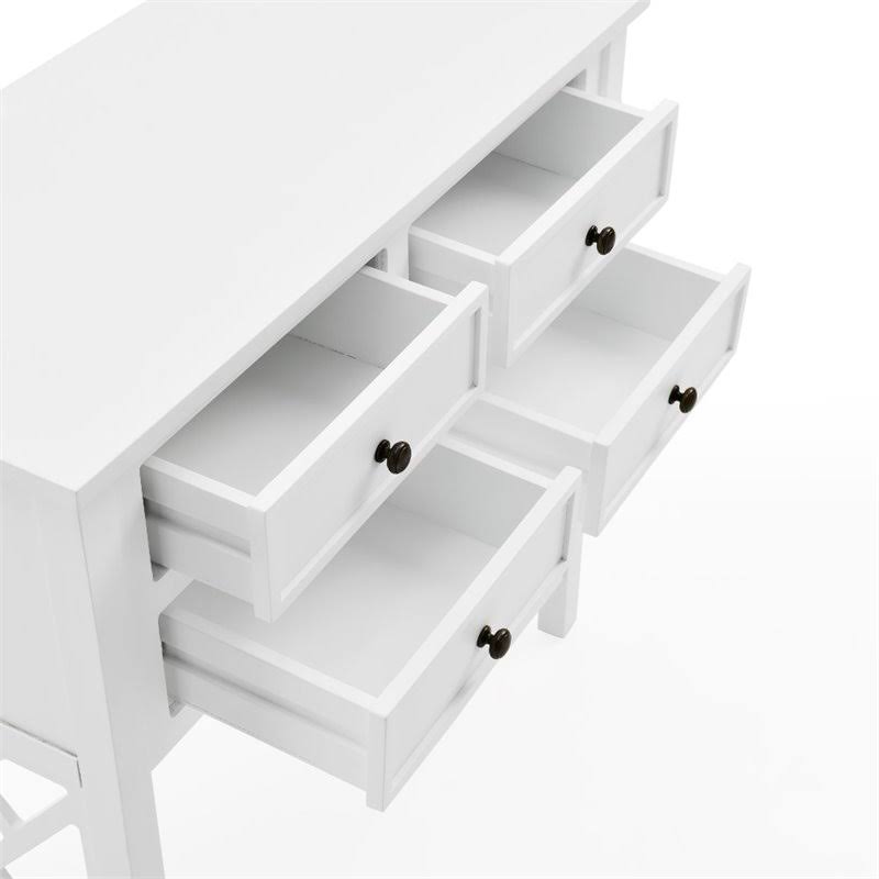 Wood Console Table with 4-Drawers N20813