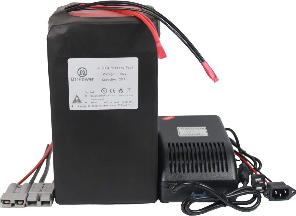 48V 10AH 18AH 20AH 30AH 50AH Lithium Ion LiFePO4 Battery Pack with 5A Charger T167
