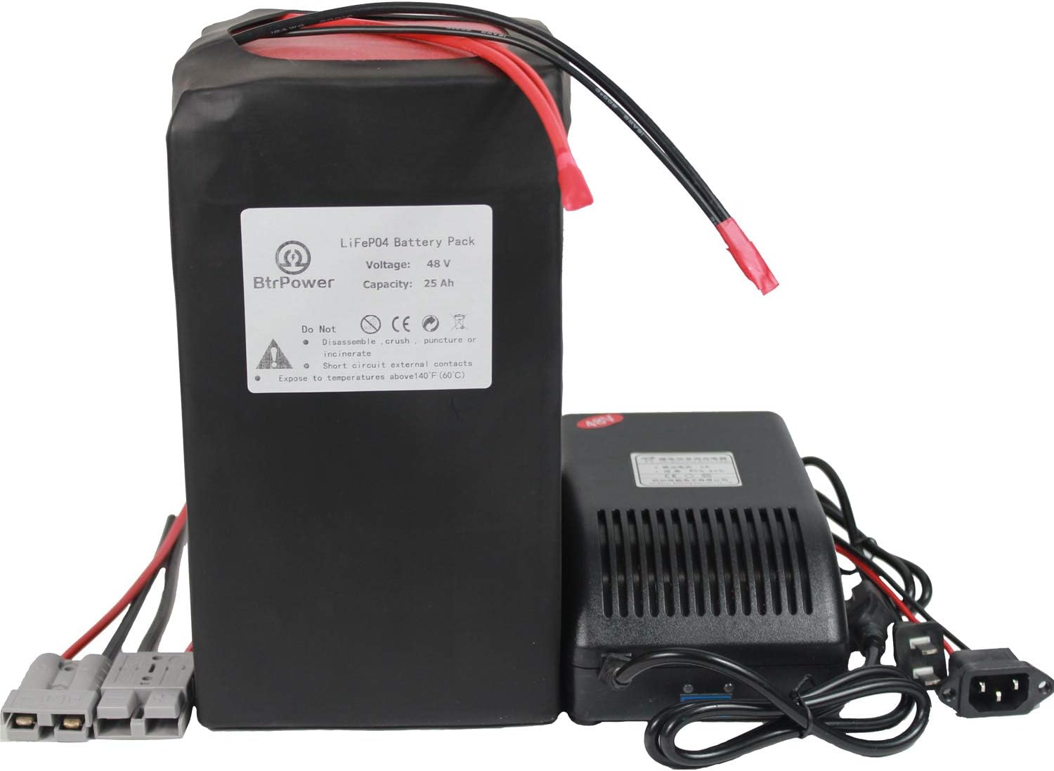 48V 10AH 18AH 20AH 30AH 50AH Lithium Ion LiFePO4 Battery Pack with 5A Charger T167