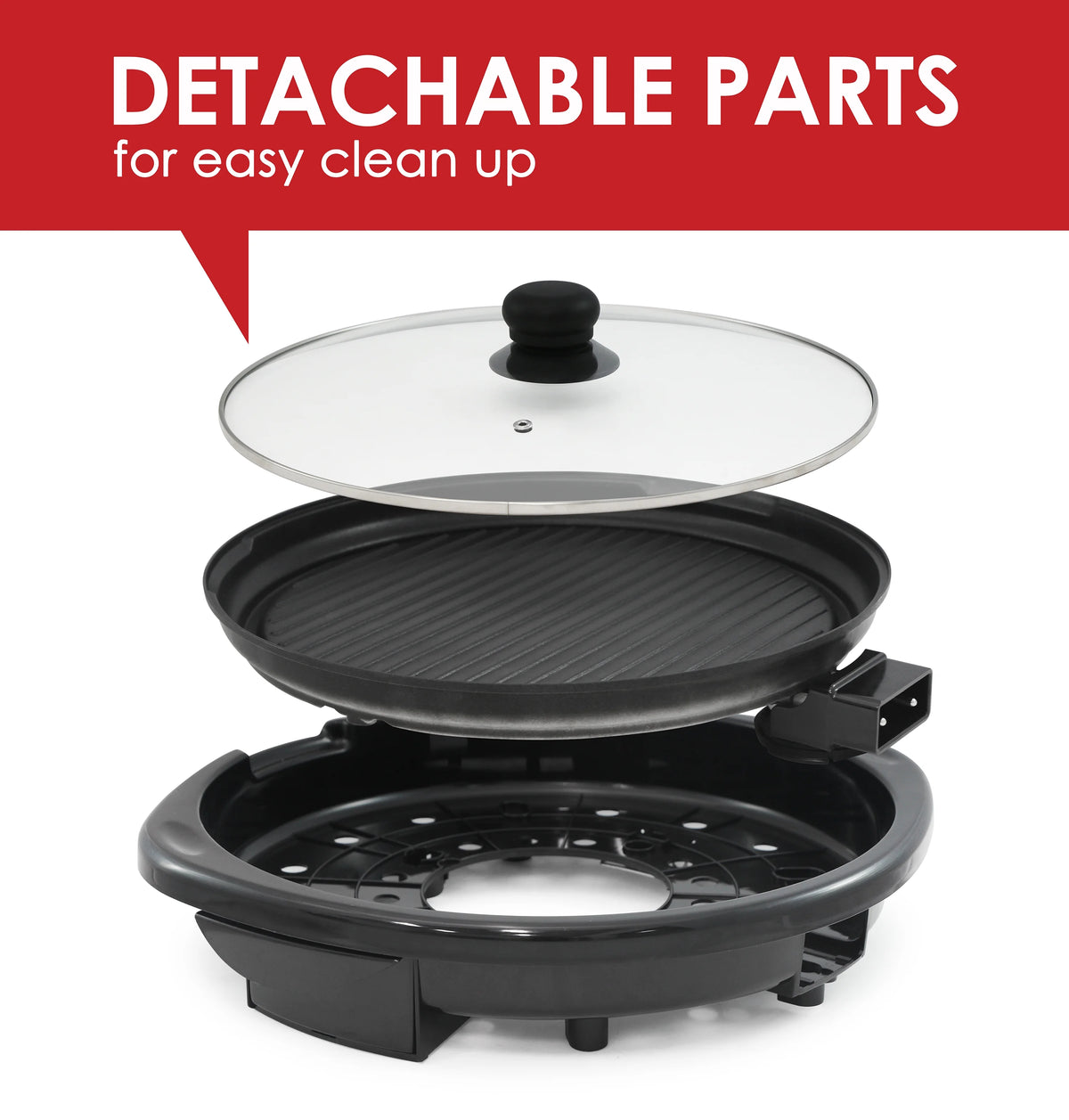 Black Electric Indoor Grill R686
