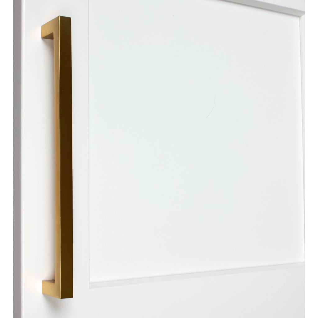 Brass Gold Solid Square Cabinet Bar Pulls (10-Pack) S376224