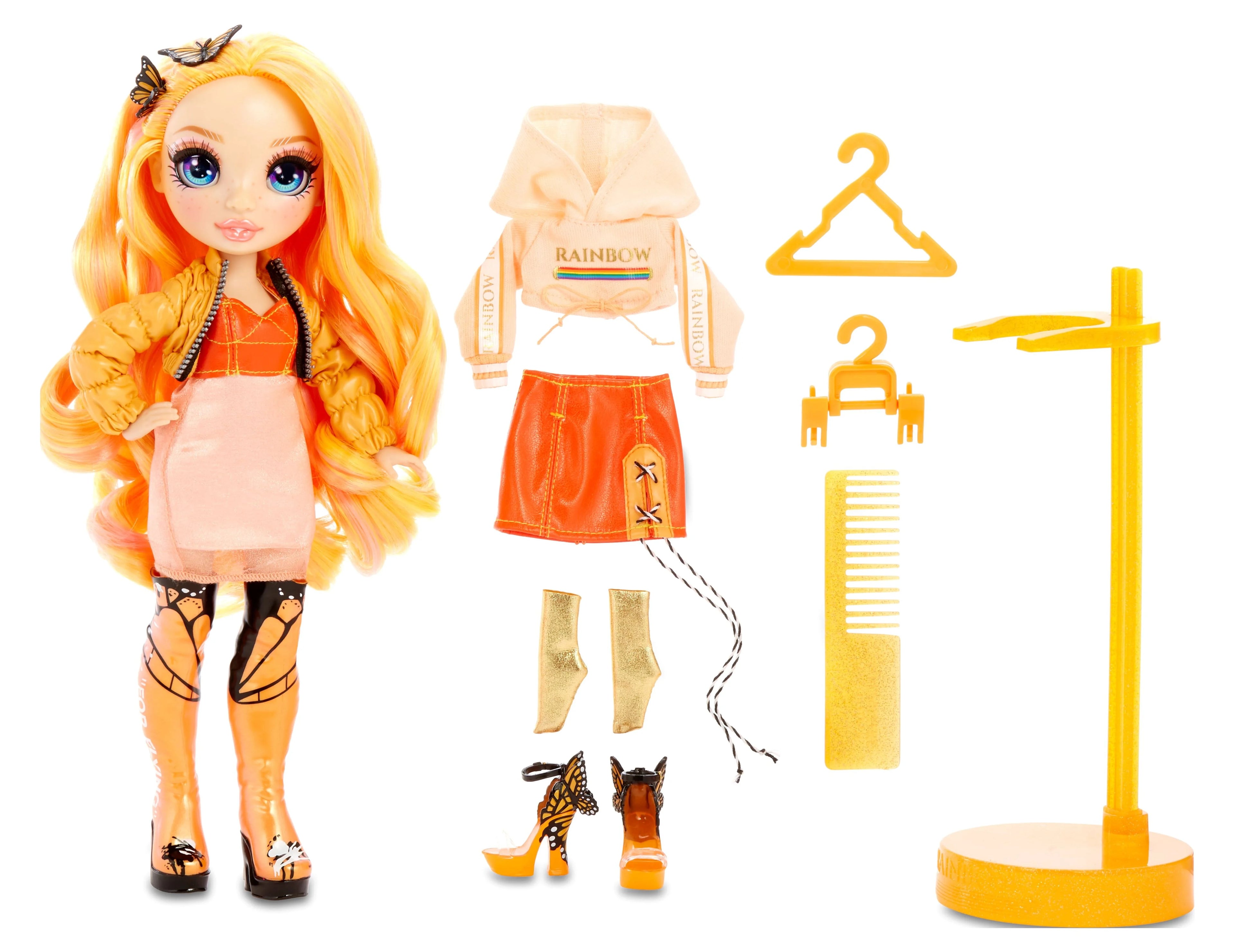 Orange Fashion Doll with 2 Outfits X5747