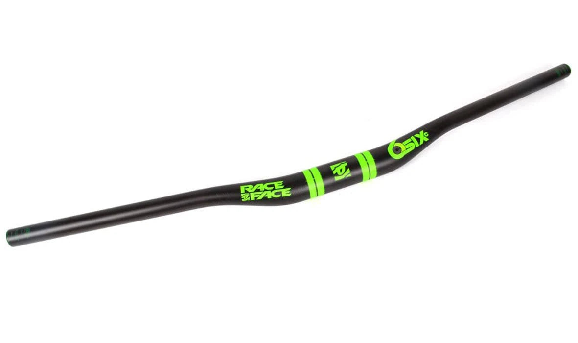 SixC Carbon Riser Handlebar 35 x 820mm 35mm Rise Silver K8061