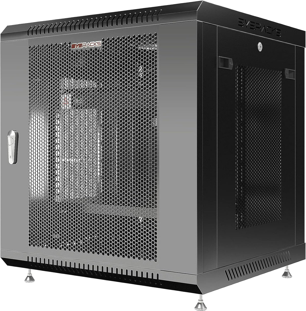 Locking Wall Mount Server Rack 12U with Casters and Shelf V780