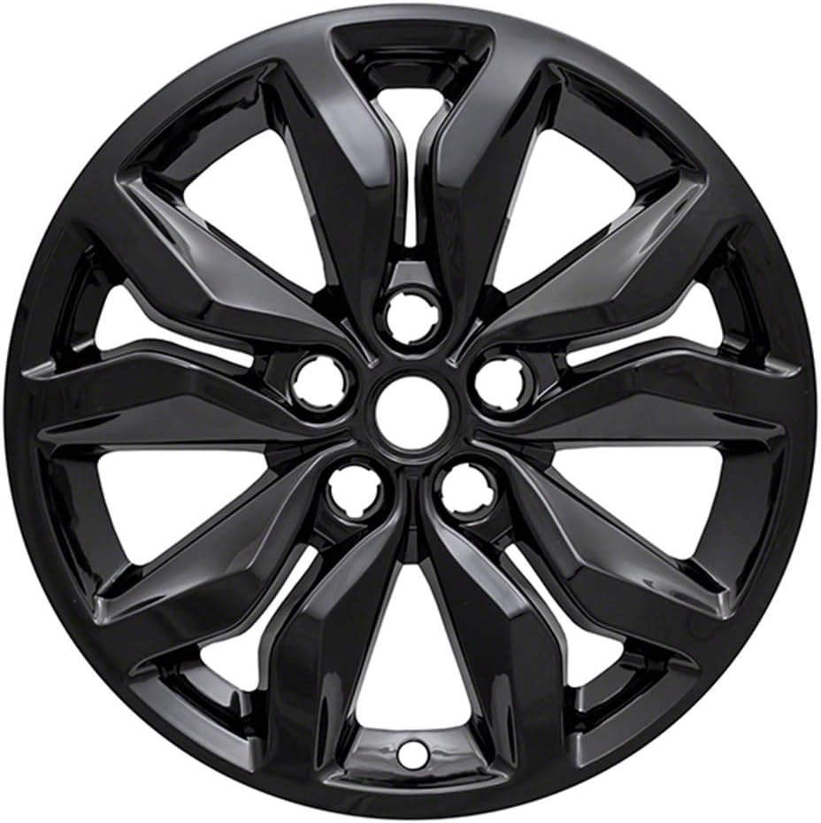 Set of 4 18" 10 Spoke Wheel Skins Gloss Black Q641111