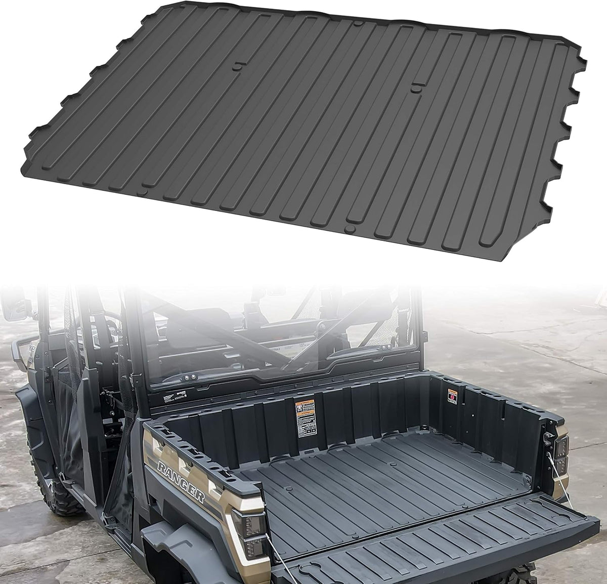 Rubber Bed Mat Liner for Polaris Ranger XP 1000 Crew D9786