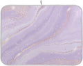 Purple Marble Composite Sponge Dish Drying Mat (16x18Inch) X79990
