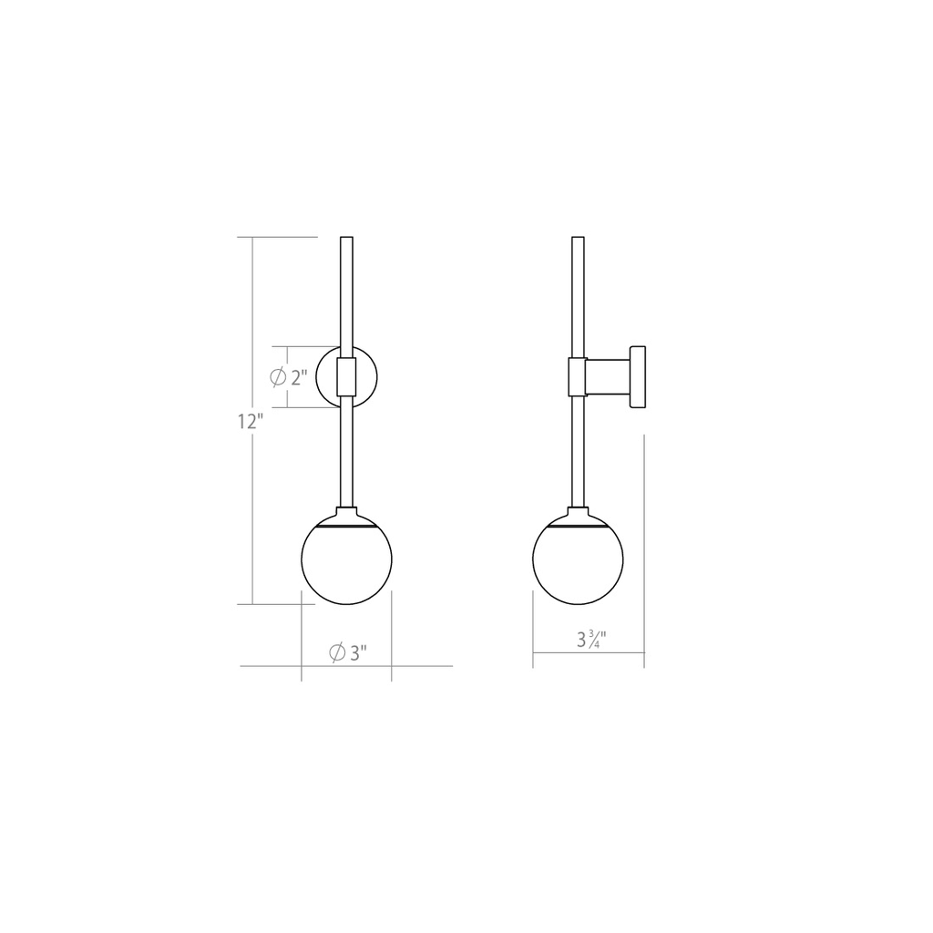 Satin Nickel LED Sconce P456859