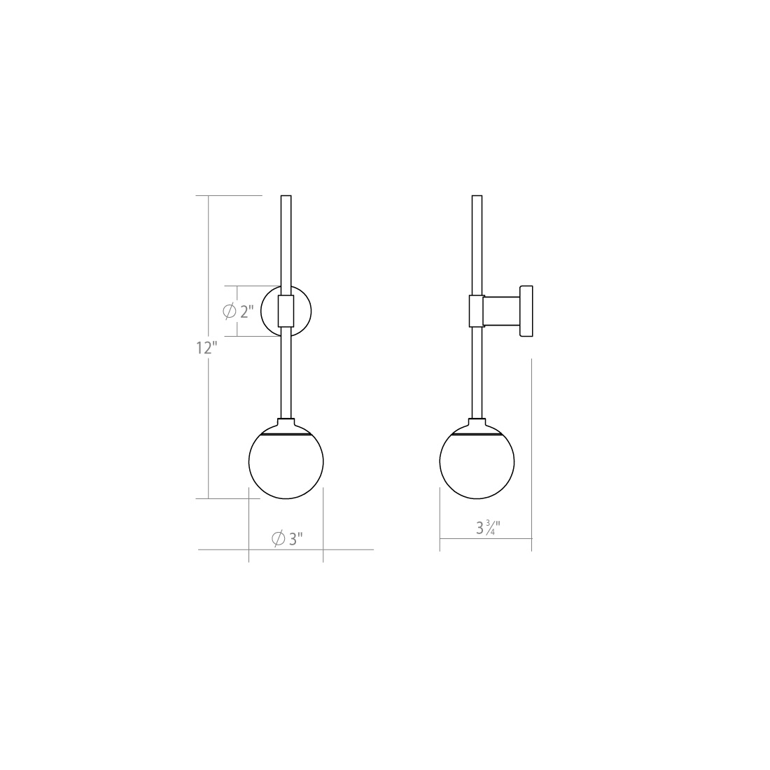 Satin Nickel LED Sconce P456859