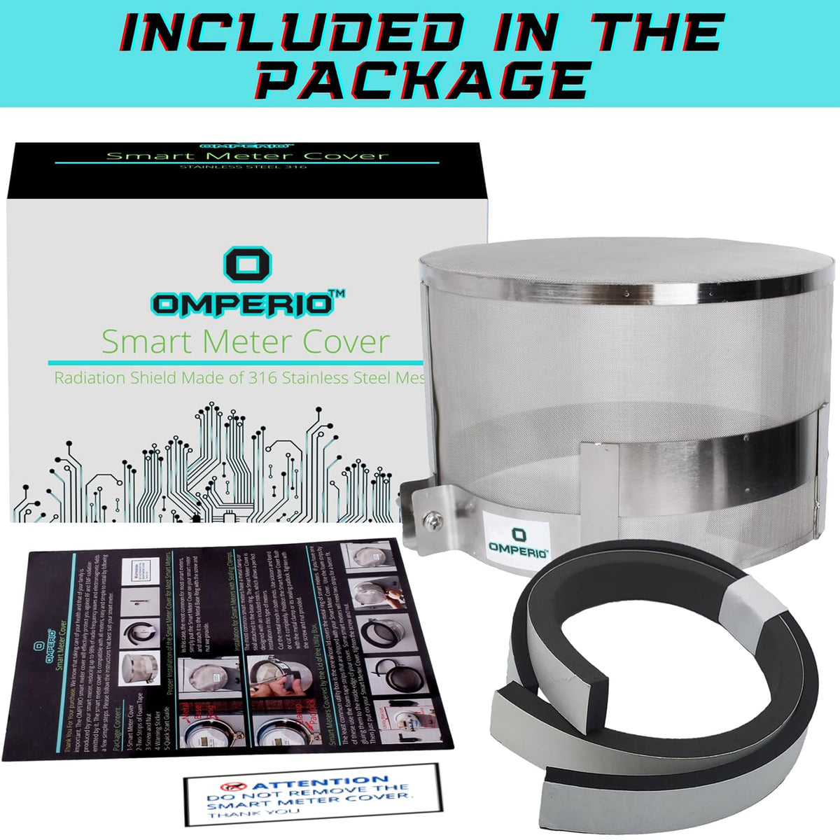 RF-Radiation Shield EMF Protection Stainless Steel 316 Faraday Cage Pack of 2 S151