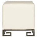 Cream Accent Ottoman W308470