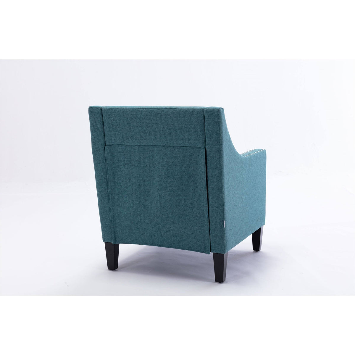 Orange Accent Armchair with Solid Wood Legs E3820