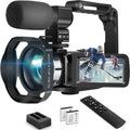 4K 48MP 60FPS Camcorder with Microphone and 2 Batteries T700