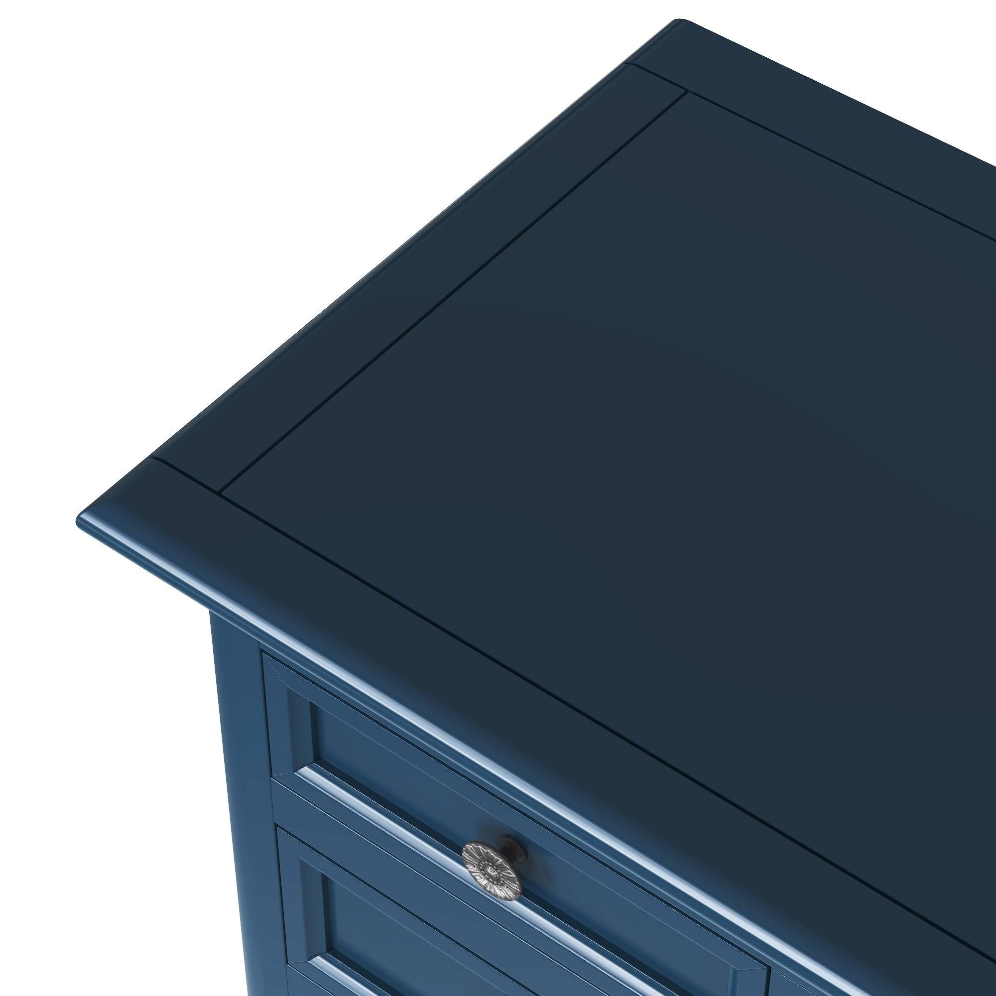 Green 6 Drawer Console Table with Cabinet D2084
