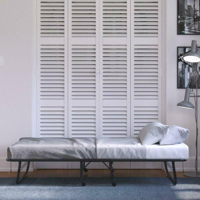 Folding Bed Cot with Foam Mattress D72442