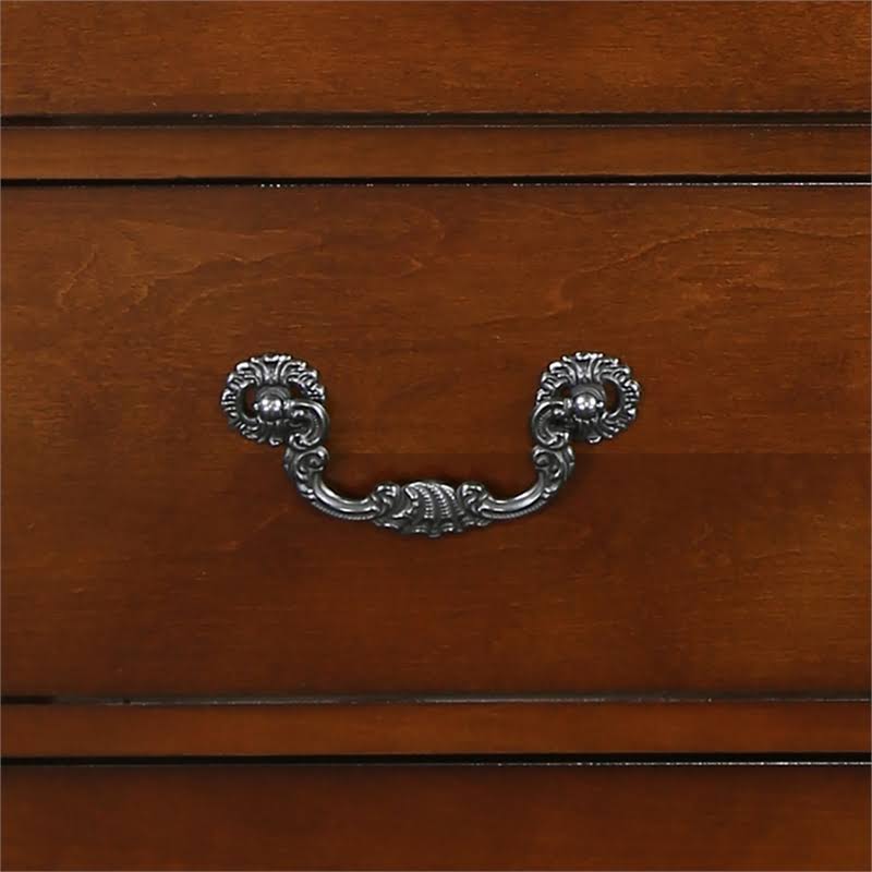5 Drawer Chest in Brown Cherry T753