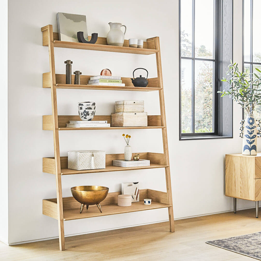 Solid Wood Oak Bookcase Z88596