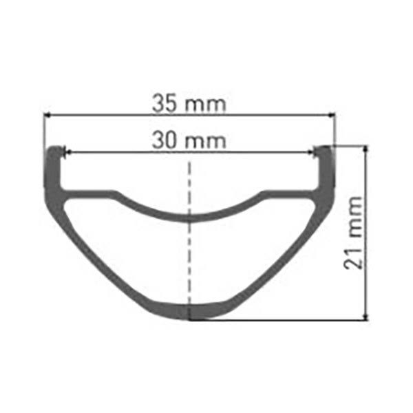 Black 27.5 inch x 30 mm Rear Wheel Z510