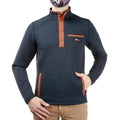 Marine Quilted Snap Pullover Z2990