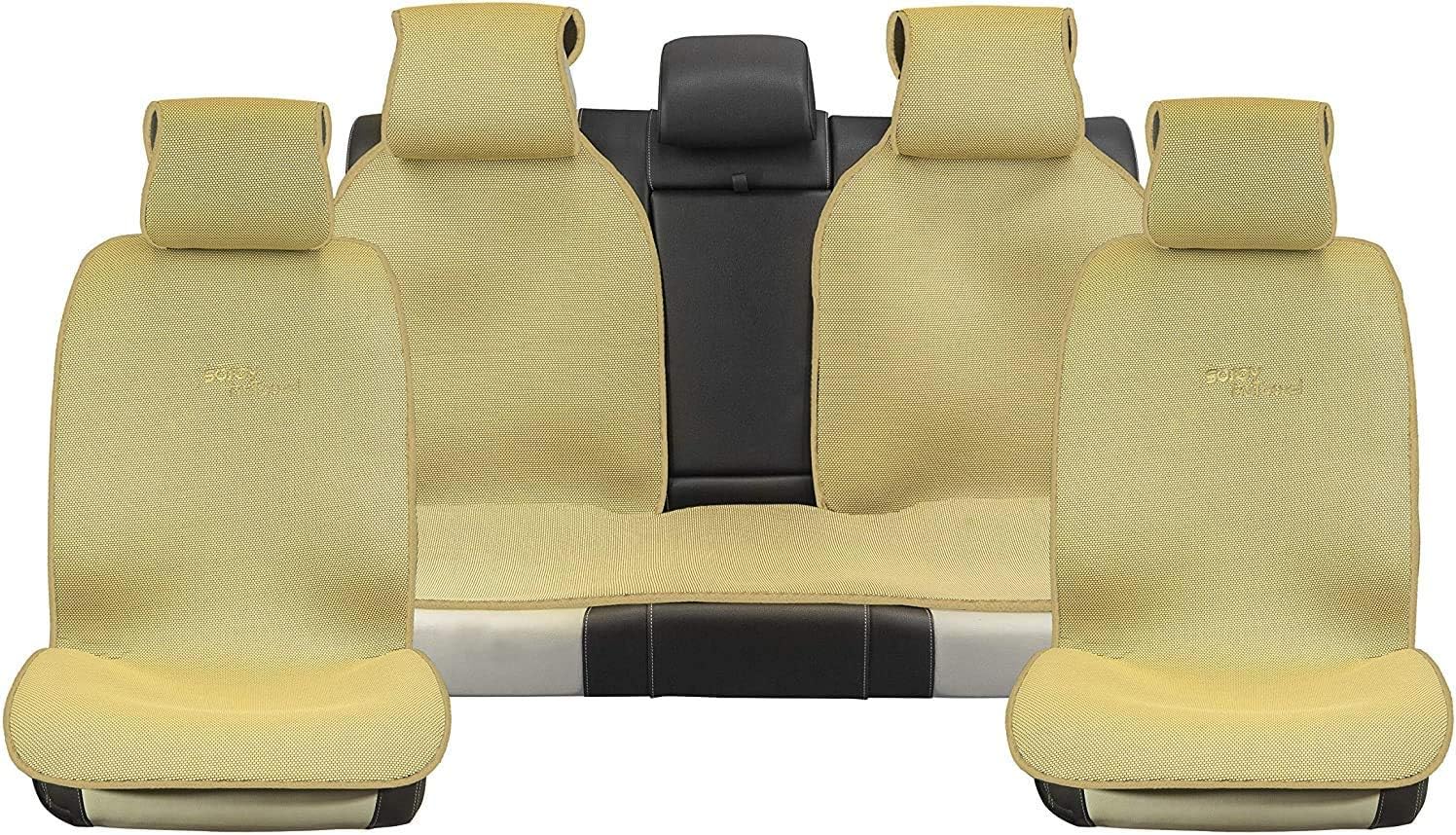 Brown and Tan Car Seat Covers Full Set A375892