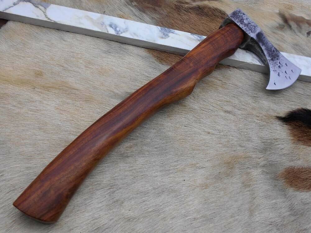 Carbon Steel Voyager Axe with Rose Wood Scale Q20547