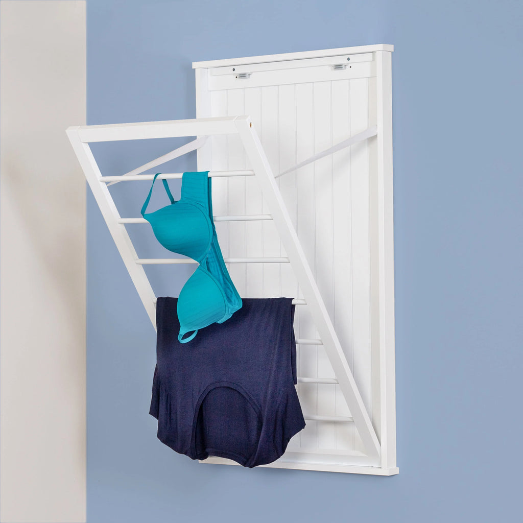 White Large Over-the-Door Wall Mount Clothes Drying Rack P73804