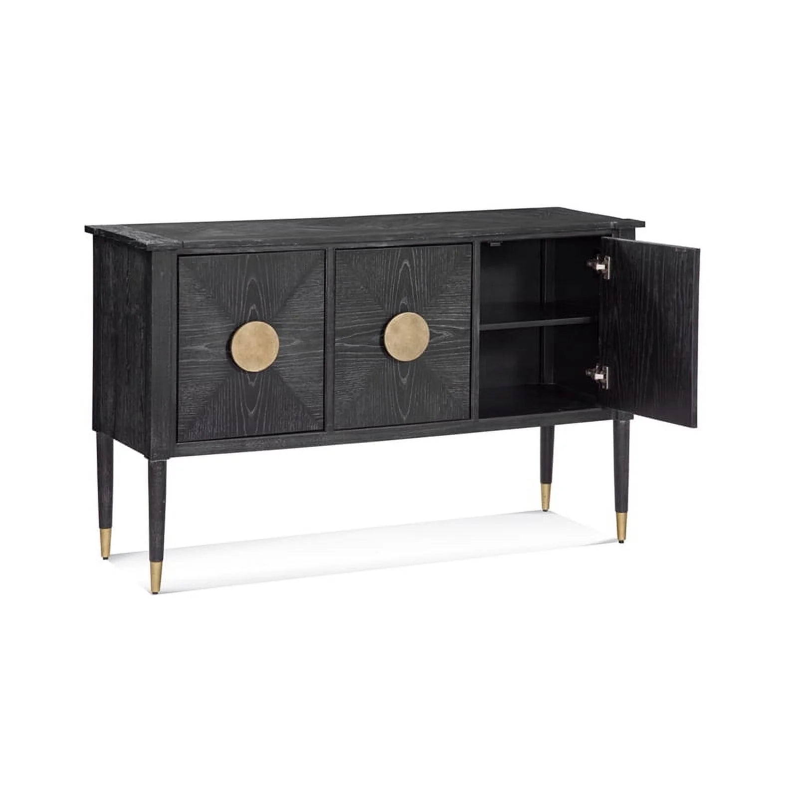 Black Wood Console Table F1205