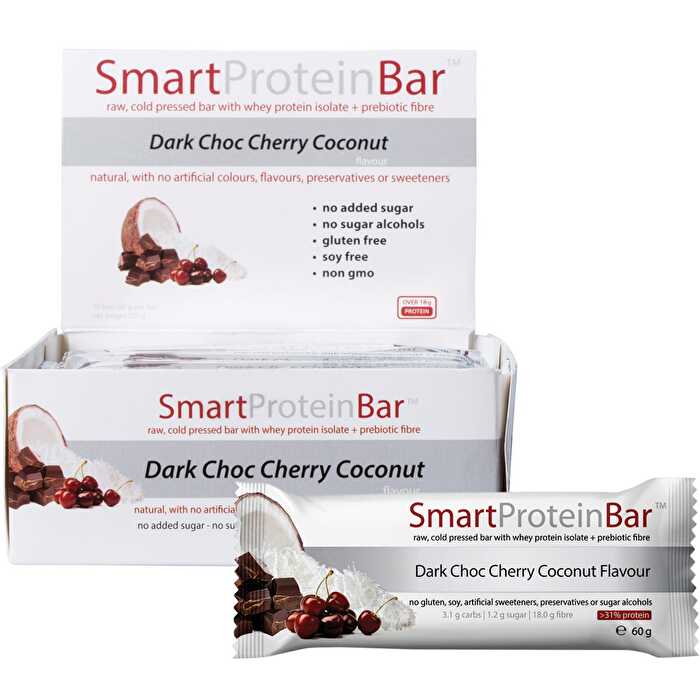 12x60g Dark Choc Cherry Coconut Protein Bar A115